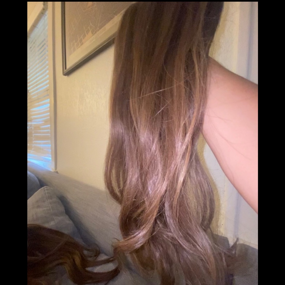 Real human hair extensions